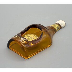Vintage Melted B&B Bottle Dish Benedictine Brandy Glass Tray Ashtray DOM La